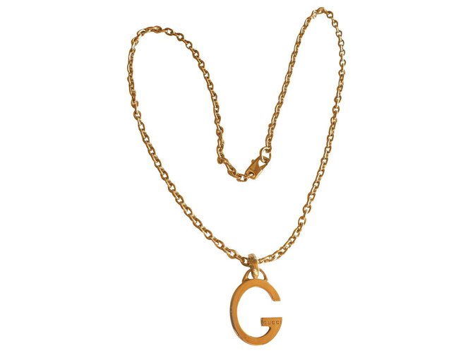 Gucci G sterling silver pendant necklace 925 Silvery  ref.153191