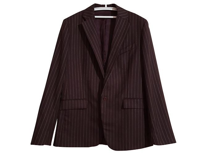 French Connection gestreifter Wollblazer braun Mehrfarben