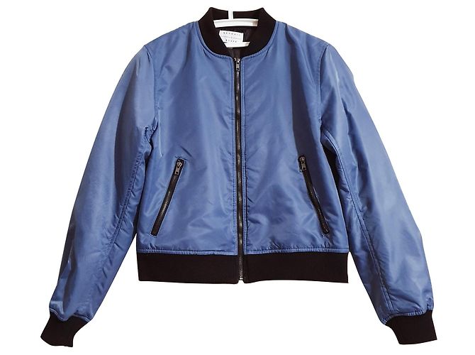 Autre Marque Giacca bomber Kendall + Kylie blu nylon M
