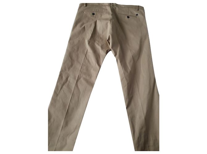 Dsquared2 calças de tecido italiano Bege