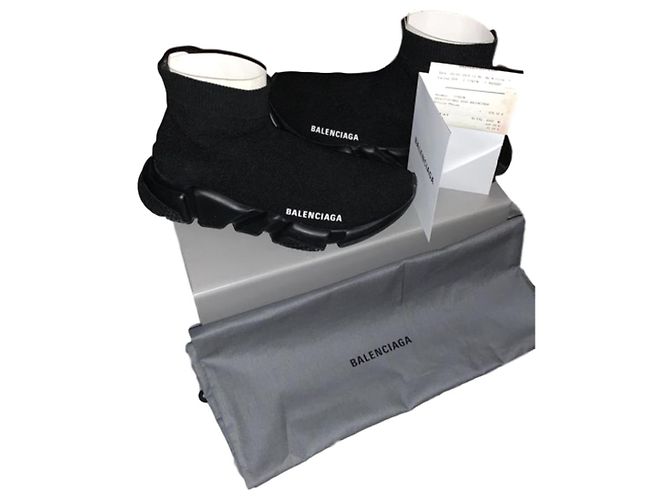 Balenciaga Speed Trainer Sneaker Schwarz Stoff