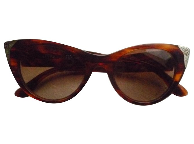 Óculos De Sol Ralph Lauren Marrom Plástico  ref.153342