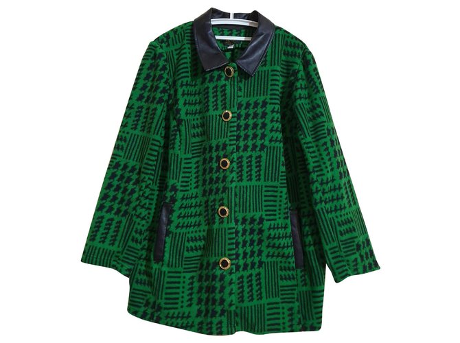 Autre Marque Coats, Outerwear Multiple colors Green Polyester  ref.153353