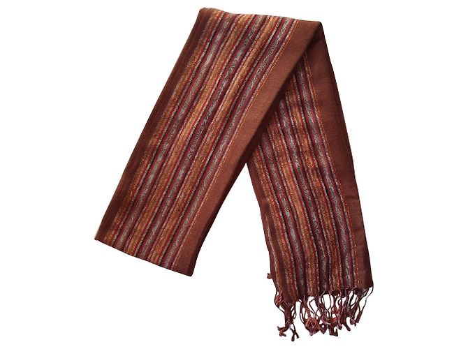 Autre Marque Pashmina und Seide Schal Mehrfarbig Mehrfarben