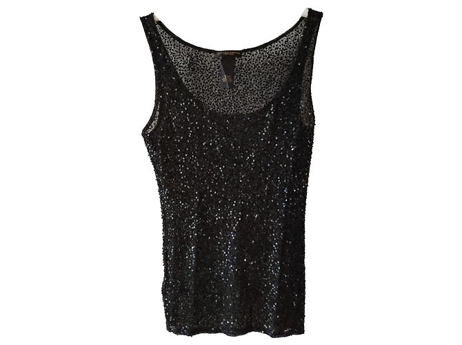 SERBATOIO SEQUINATO DONNA KARAN Nero