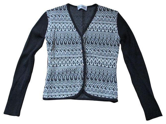 Pierre Cardin Cardin, Jacquardweste N / B, Taille 36. Schwarz