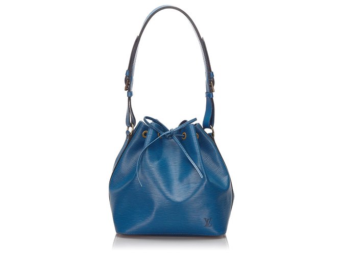 Louis Vuitton Blue Epi Petit Noe Leather  ref.153478