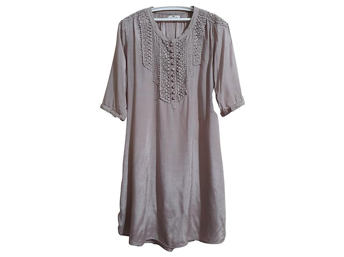 Day Birger & Mikkelsen Kleid Beige Viskose