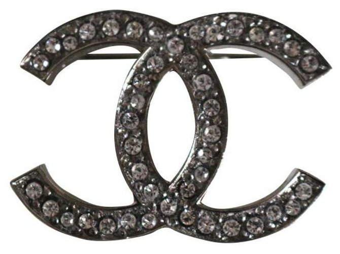 Chanel DC-Pin Silber Metall  ref.157519