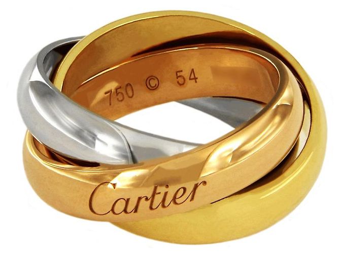 Love Anello Trinity classico Cartier Rosa Bianco Giallo