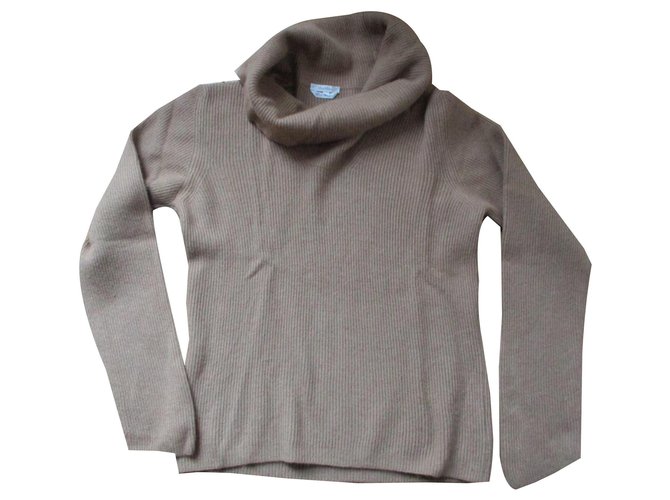MAX MARA, camel cowl neck sweater,38. Caramel Wool  ref.153877