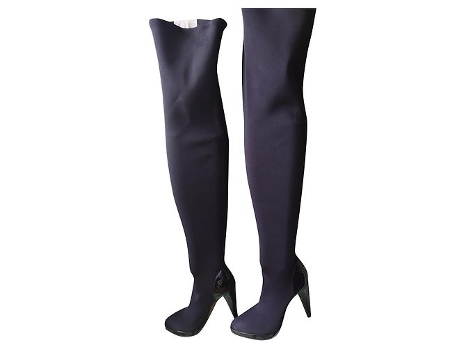 Botas Walter Steiger Negras de Caña Alta Stiletto Negro