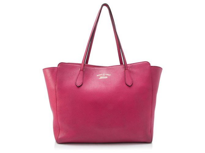 Gucci Pink Leather Swing Tote  ref.153945