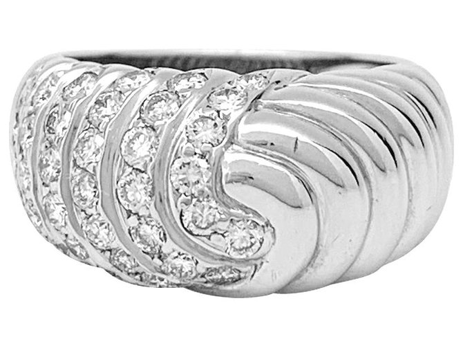 Anillo de cúpula Boucheron, ORO BLANCO, diamantes.  ref.154083