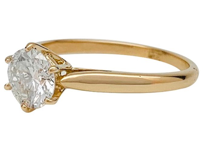 inconnue Solitaire in yellow gold, diamond 0,96 carat.  ref.154088