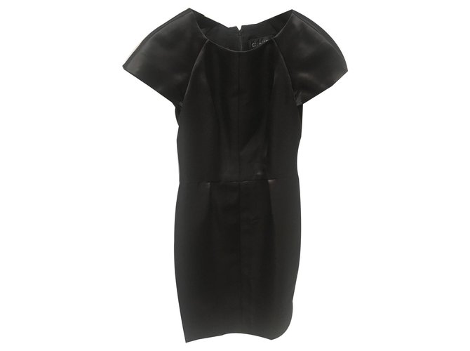 Chanel Dresses Black Silk  ref.154093