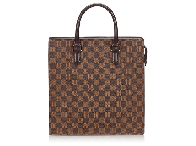 LOUIS VUITTON Damier Ebene Venice Sac Plat Handbag