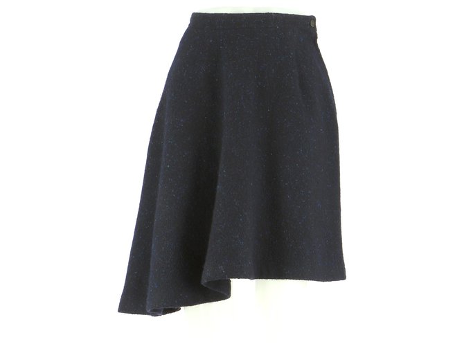 Comme Des Garcons Skirt suit Navy blue Wool  ref.154194