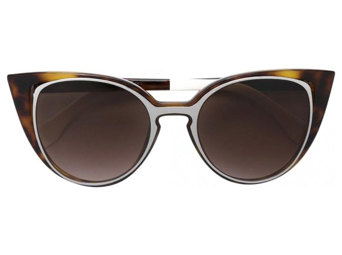 Fendi Paradeyes sunglasses - NEW MINT Condition Brown Acetate  ref.154224