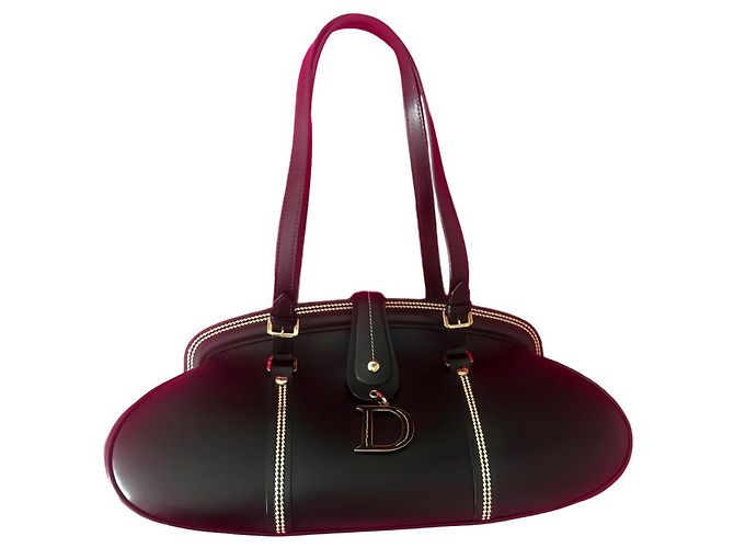 Borsa Dior Detective in pelle di agnello nera Nero
