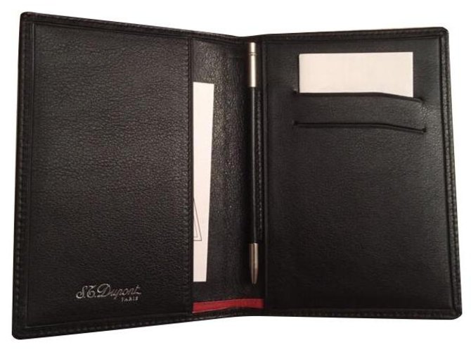 St Dupont Palm cover in calf leather New Black  ref.153938