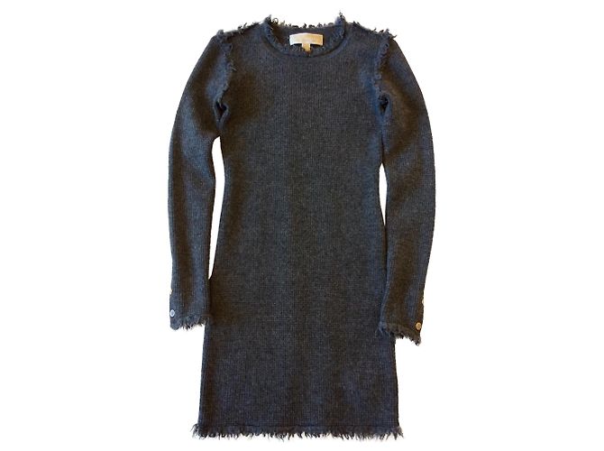 Michael Kors Minikleid aus grauer Wolle