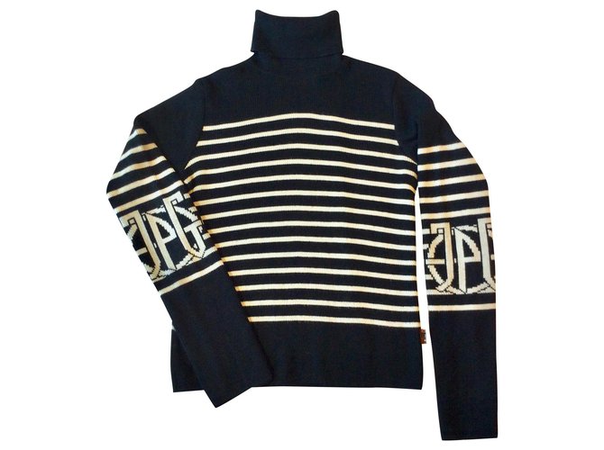 Jean paul gaultier striped sweater hotsell