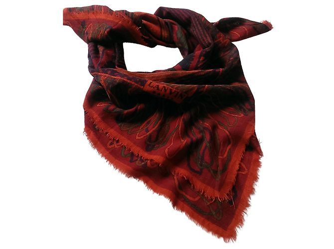 Lanvin Wool Stole Multicolore Multiple colors