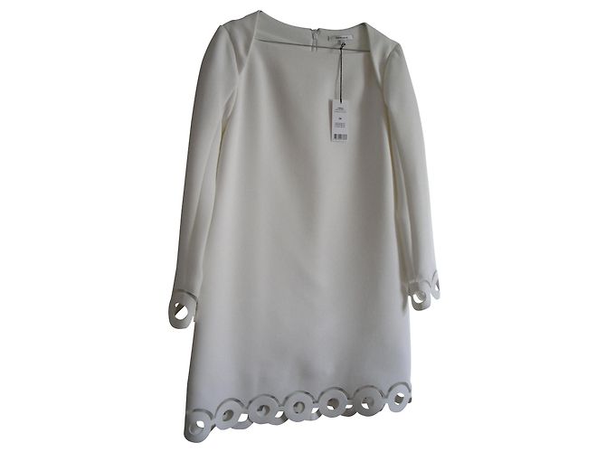 Carven Dress Eggshell Triacetate