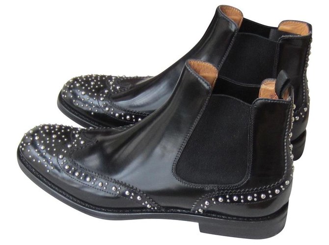 Church's Ankle Boots Black Leather  ref.154288