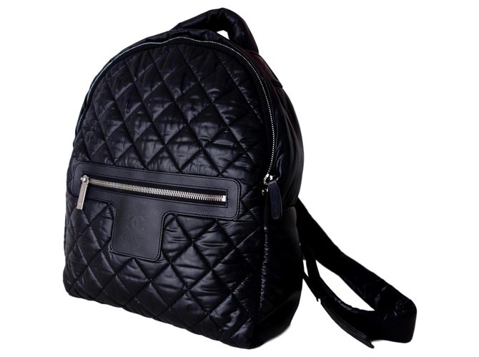 SAC A DOS CHANEL COCOON Toile Noir  ref.154289