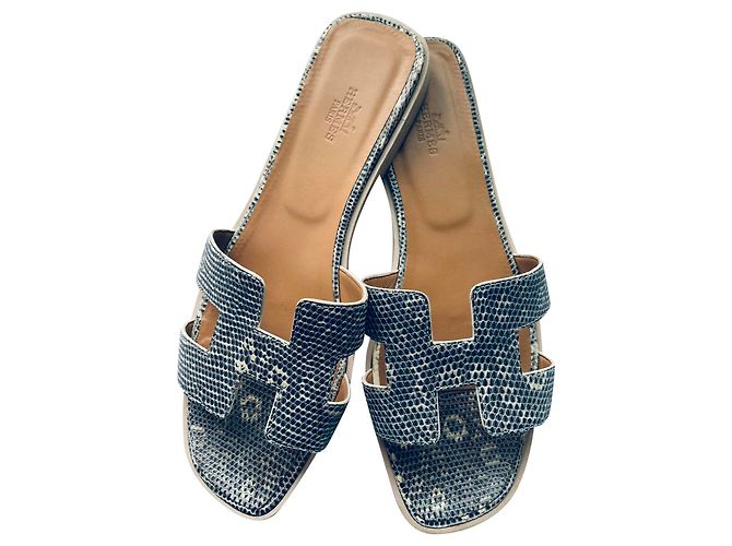 Hermès Oran Lizard Ombre Grey