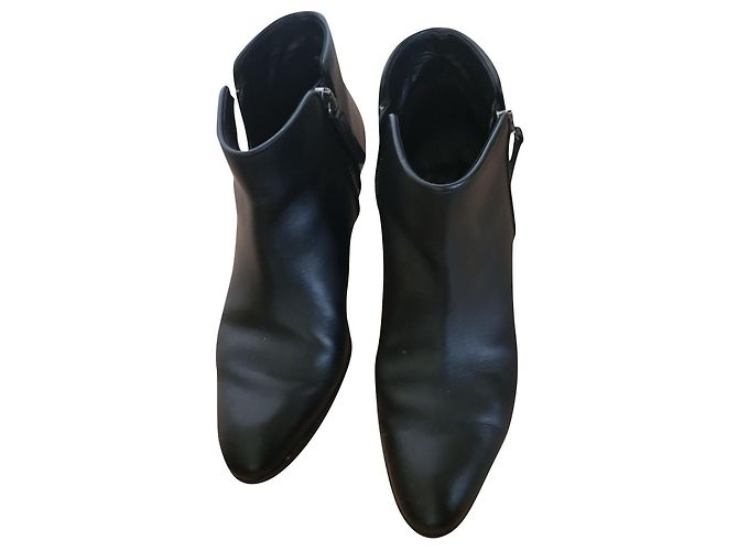 Bottines Giuseppe Zanotti en cuir noir 37