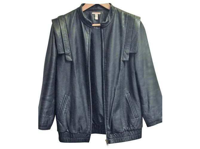 Loeffler Randall Biker jackets Black Leather  ref.154399