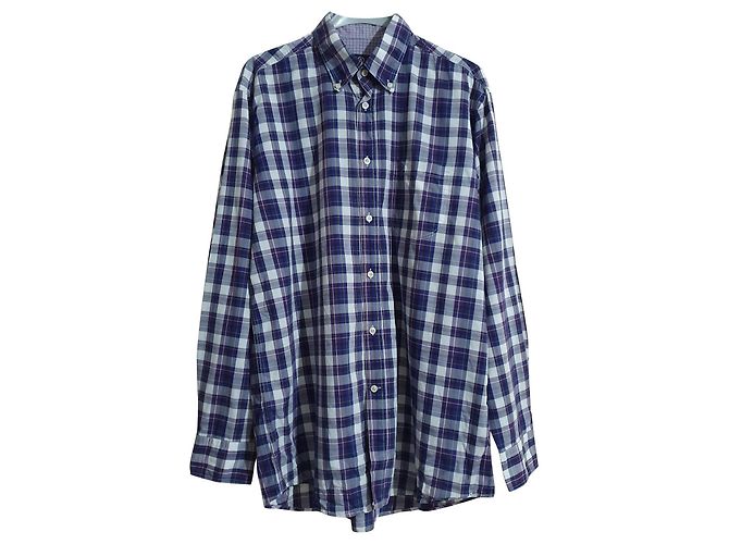 Camisa de algodón a cuadros Bogner