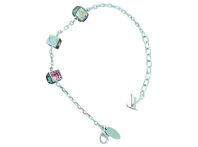 Bracciale Louis Vuitton argento e cristallo