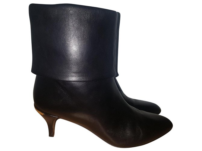 Louis Vuitton Ankle Boots Black Leather  ref.154512