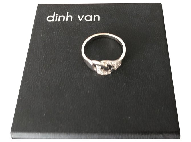 Dinh Van polsini Argento Oro bianco  ref.154518