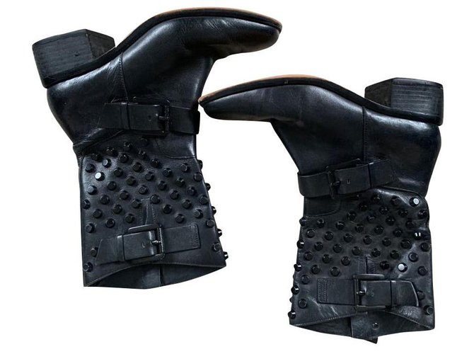Maison Michel Ankle Boots Black Leather  ref.154525