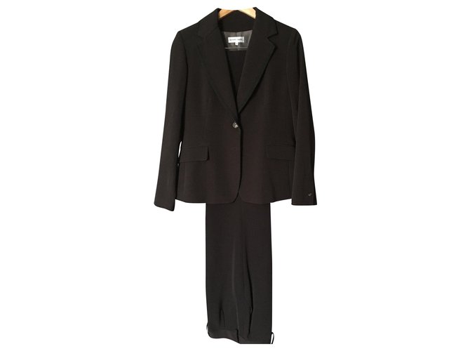 Gerard Darel Beautiful pantsuit Black Dark brown Synthetic  ref.154530