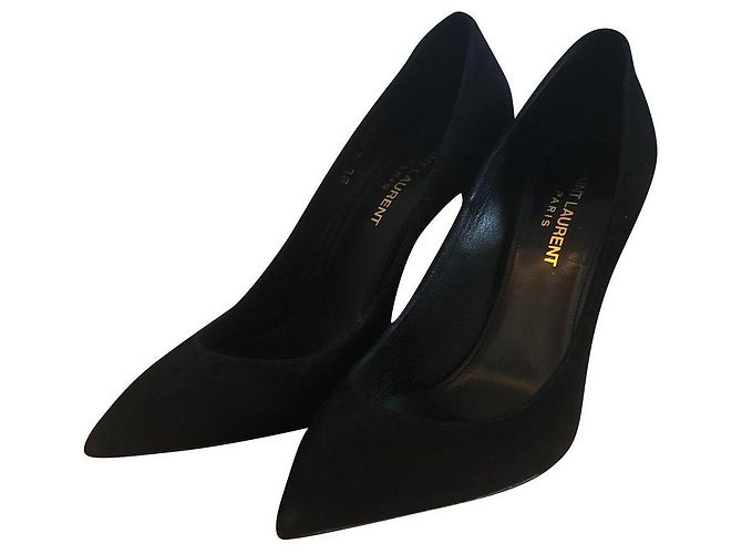 Saint Laurent Pumps aus Hirschleder Schwarz 36