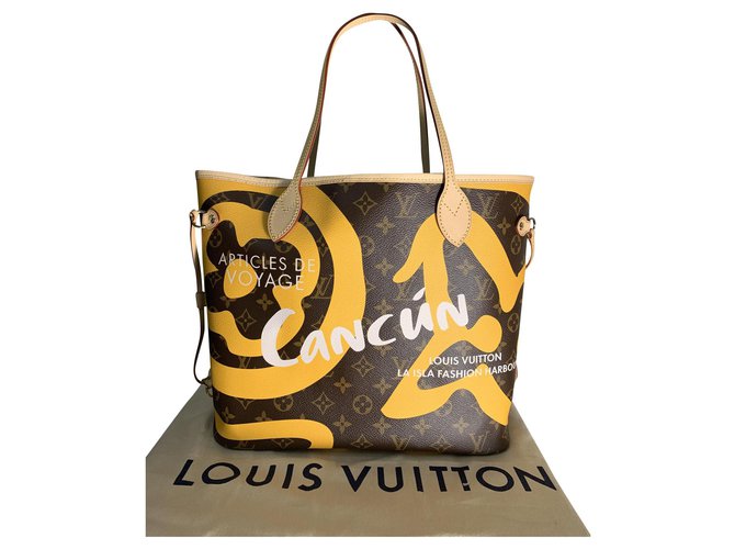 NEW LOUIS VUITTON NEVERFULL MM CANCUN LIMITED EDITION Multiple colors Leather  ref.154562