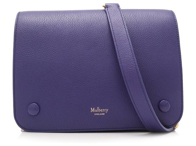 Mulberry Borsa a tracolla in pelle blu gelso  ref.154596
