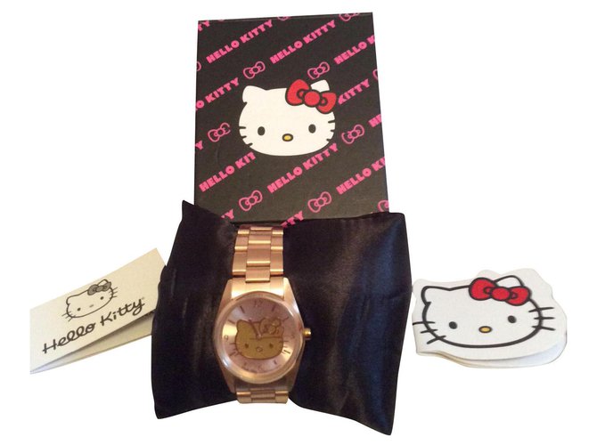 Hello kitty watch by Victoria Couture Pink Steel  ref.154682
