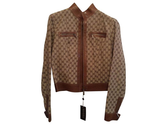 Gucci GG Beige Leather  ref.154685