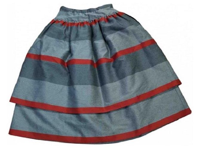 Vintage Wollrock Valentino Grau