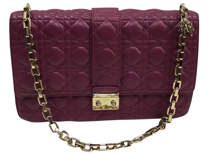 Miss Dior Purple Leather  ref.154714