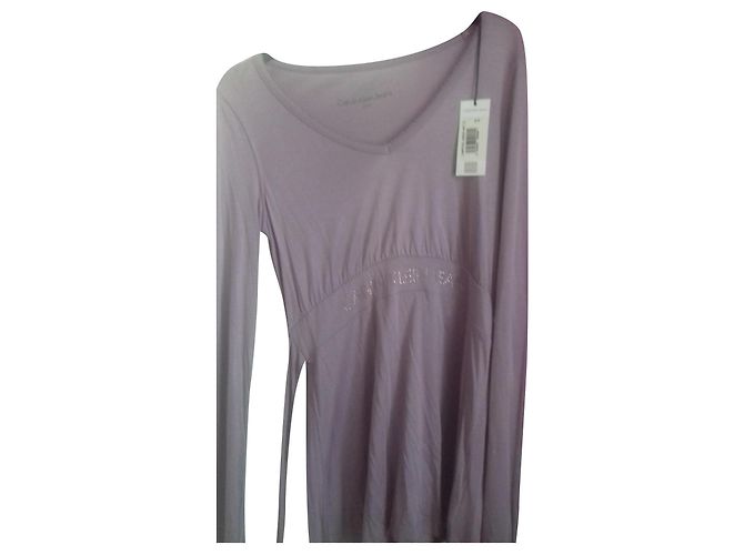 Calvin Klein Strickware aus Baumwolle Lila