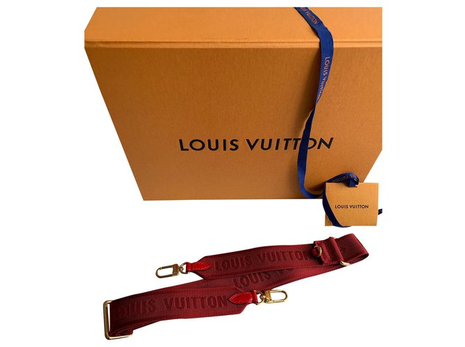 Louis Vuitton Monederos, carteras, casos Roja Algodón  ref.154749