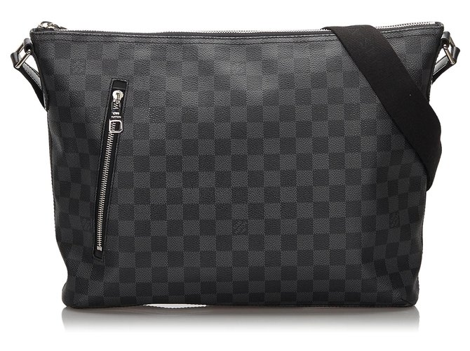 Louis Vuitton Mick MM Crossbody Messenger Bag In Damier Graphite Canvas